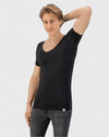 Homme - T-shirt Anti-Transpiration-fibershirts-fr color__noir+neck__col en v profond