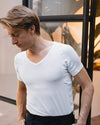 Homme - T-shirt Anti-Transpiration color__blanc+neck__col en v