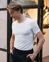 Homme - T-shirt Anti-Transpiration-fibershirts-fr color__blanc+neck__col rond
