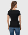 Femme - T-shirt anti-transpirant-fibershirts - color__noir