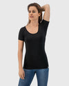 Femme - T-shirt anti-transpirant-fibershirts - color__noir