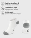 Chaussettes fil d'argent - Hommes et femmes - color__basses - blanc